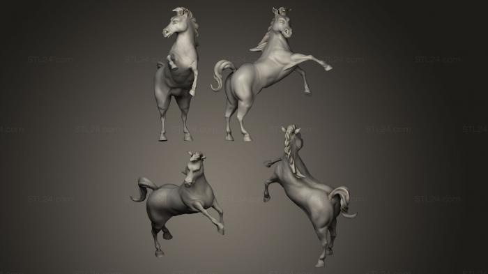 Статуэтки животных (Лошадь, STKJ_0316) 3D модель для ЧПУ станка